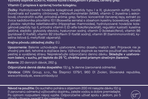 ORIN ELASTIC kĺbová výživa s kolagénom
