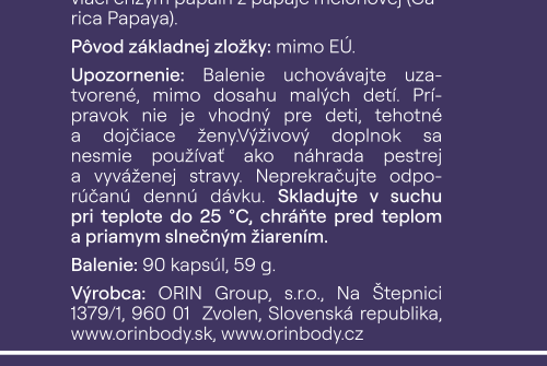 ORIN ENZÝMY na trávenie