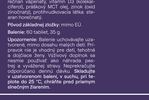 D3 & ZN & C – vitamíny na imunitu