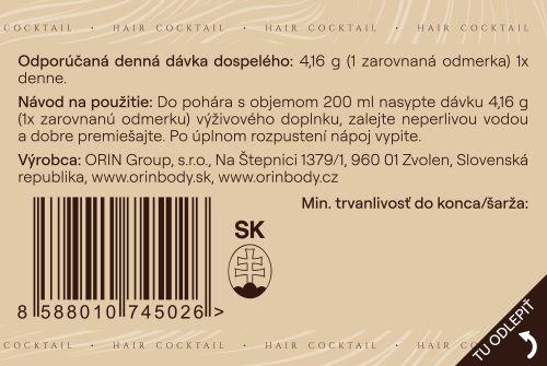 Dojbalenie HAIR Cocktail – jahoda & mäta