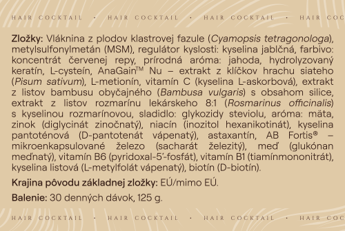Trojbalenie HAIR Cocktail – jahoda & mäta
