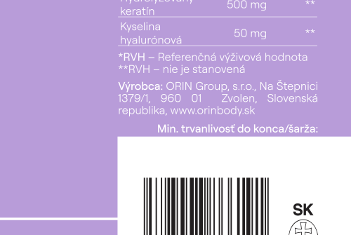 ORIN KERATÍN na vlasy a nechty