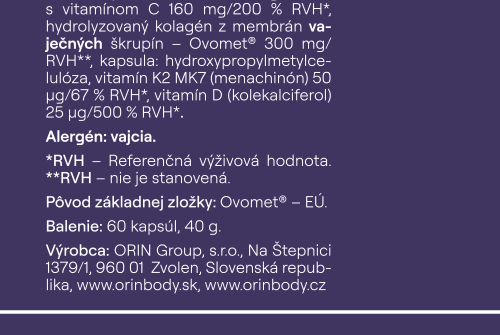 ORIN ELASTIC kolagén na kĺby, kapsuly