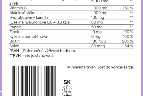 (A14) 3x ORIN BEAUTY kolagén komplex pre vlasy, nechty a pleť