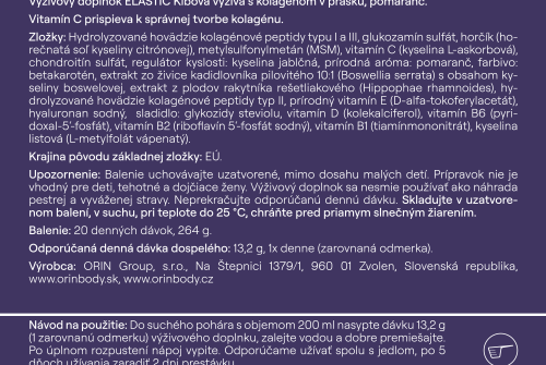 (A3) 3x ORIN ELASTIC kĺbová výživa s kolagénom
