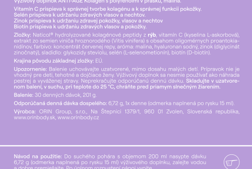 ORIN ANTI-AGE kolagén s polyfenolmi