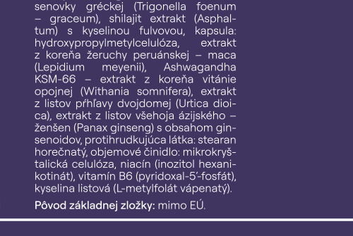 ORIN HERCULES prírodný zdroj testosterónu