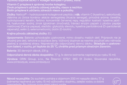ORIN BEAUTY Kolagén komplex pre vlasy, nechty a pleť