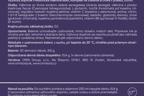 ORIN Prebio vláknina MAX + ORIN PROBIOTIKÁ