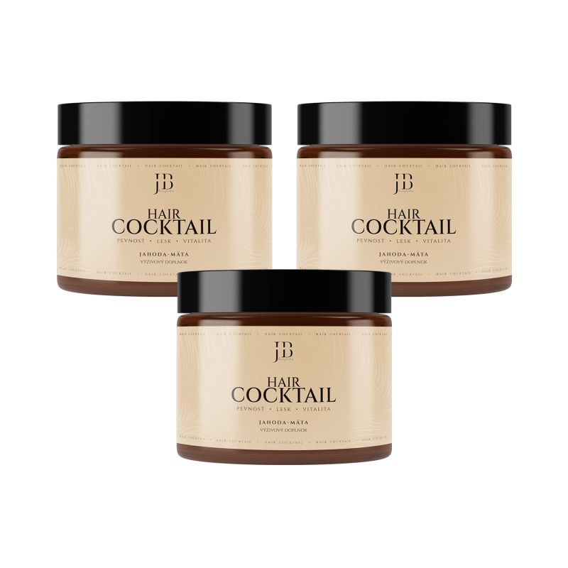 Trojbalenie HAIR Cocktail – jahoda & mäta
