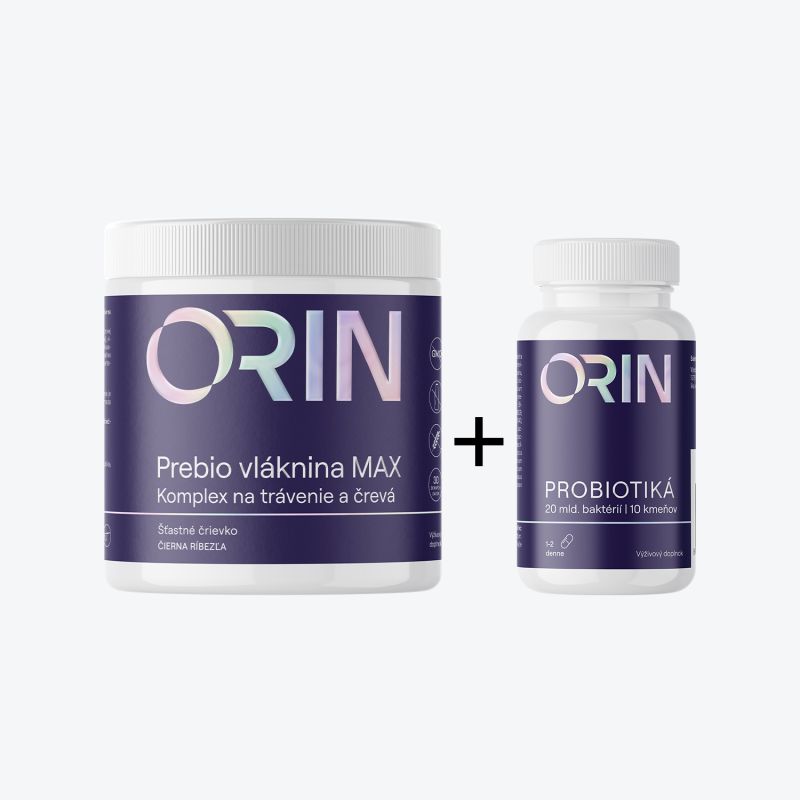 ORIN Prebio vláknina MAX + ORIN PROBIOTIKÁ